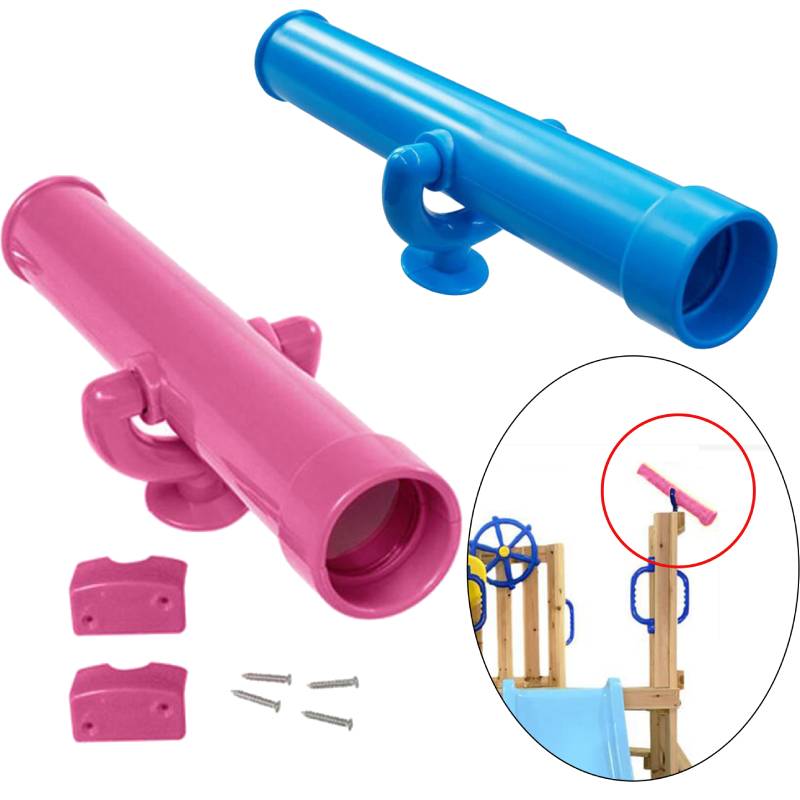 Kids Outdoor Climbing Frame - Kids Playground Toy Telescope Included Mounting