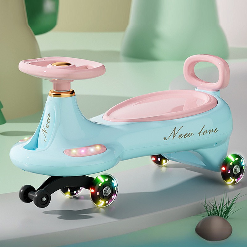 Kids Outdoor Music - Cute Kids Swing Wiggle Car Anti-Tip