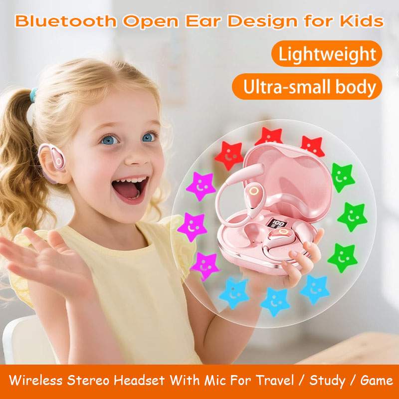 Kids Outdoor Music - Kids Open Ear Bluetooth Headset 5.4