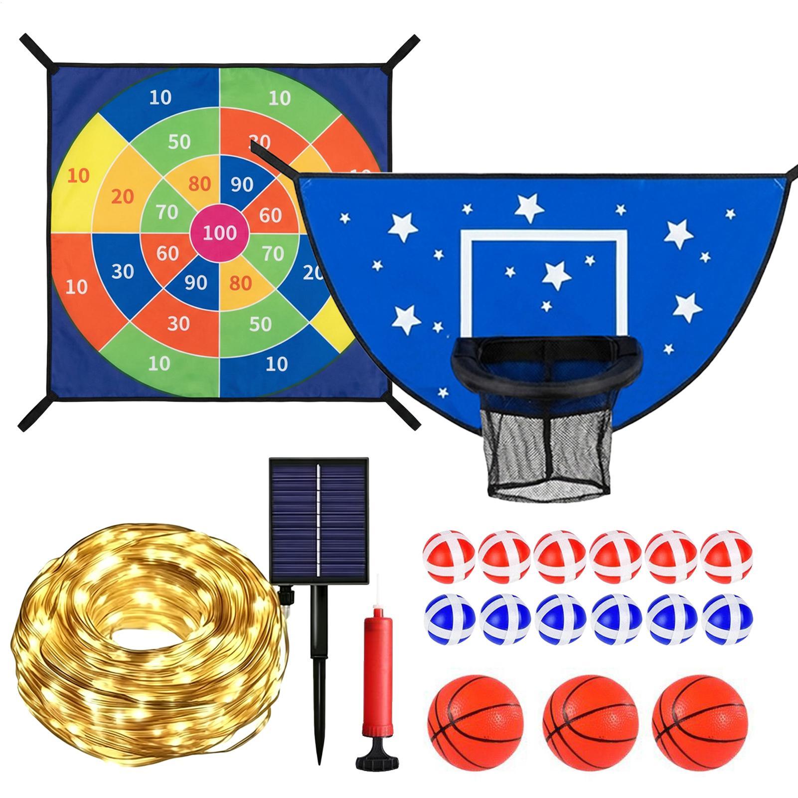 Kids Outdoor Basketball - Basketball Goal For Trampoline With Dart
