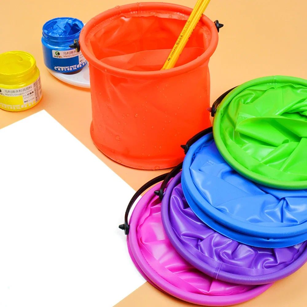 Kids Outdoor Tools - Collapsible Beach Sand Bucket Portable Folding