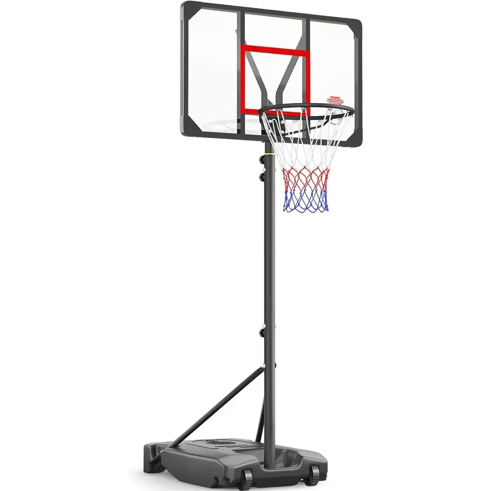 Kids Outdoor Basketball - Adjustable Height Portable Basketball Hoop for