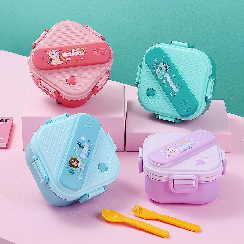 Kids.Outdoor Utensils - Cute Cartoon Kids Bento Lunch Box