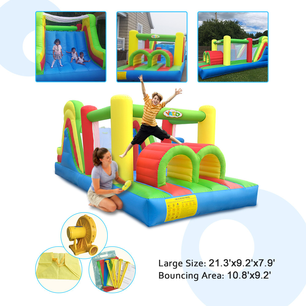 Colorful Inflatable Bounce Hou - Kids Outdoor Jumping Toys recension och pris