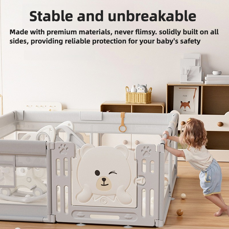 IMBABY 180x150cm Baby Playpen  - Kids Outdoor Fence recension och pris