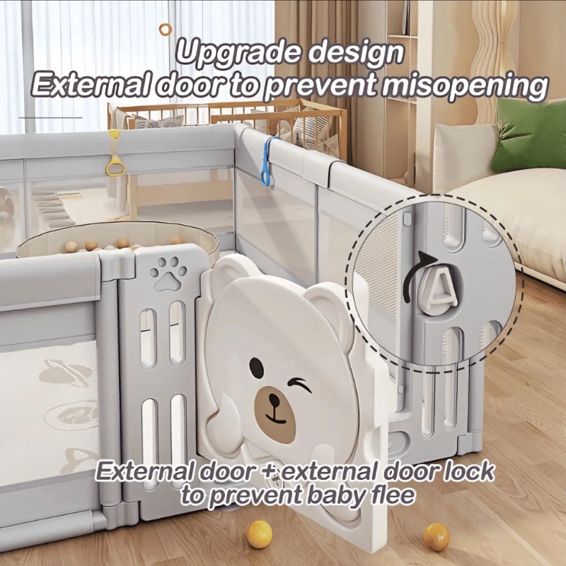 IMBABY 180x150cm Baby Playpen  - Kids Outdoor Fence recension och pris