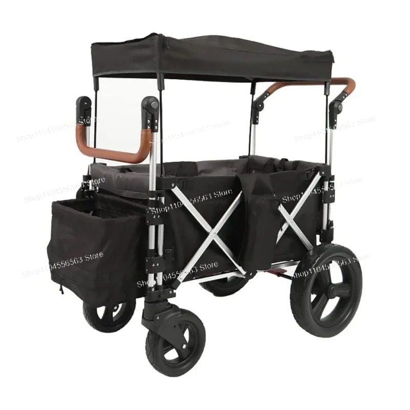 2-Seat Folding Wagon with Cano - Kids.Outdoor Utensils recension och pris
