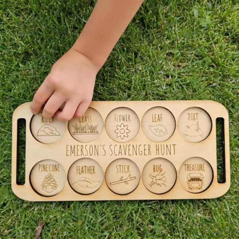 Portable Wooden Bug Scavenger  - Kids Outdoor Scavenger Hunt recension och pris