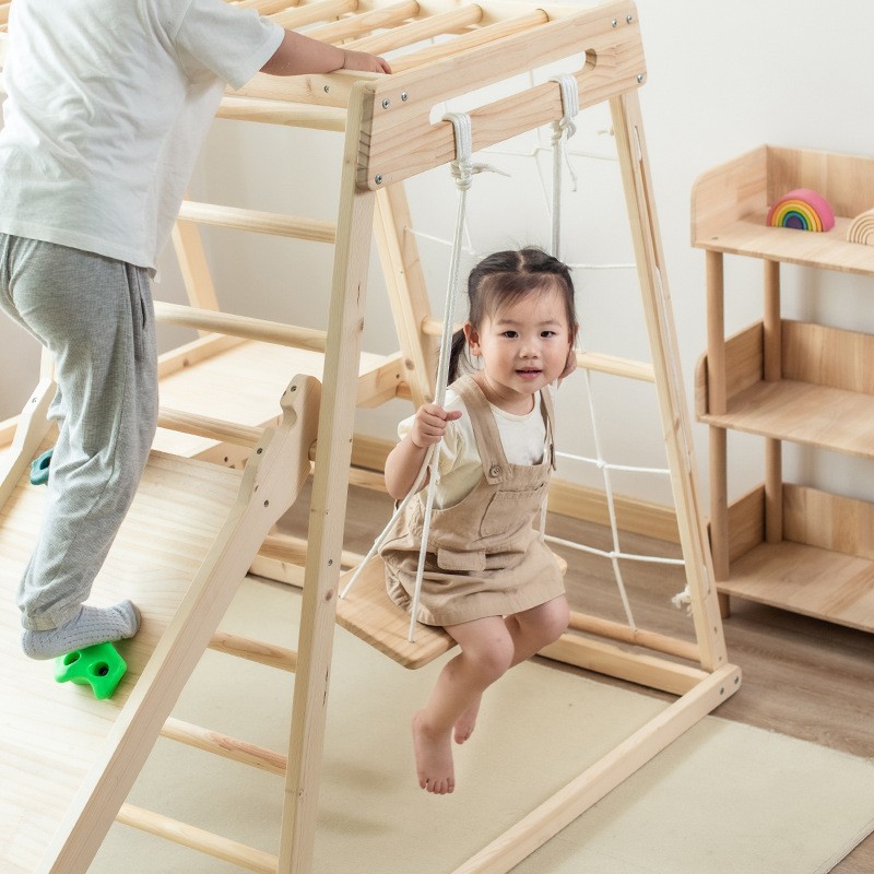 Jungle Gym Kids Outdoor Solid  - Kids Outdoor Wooden Climbing Frame recension och pris