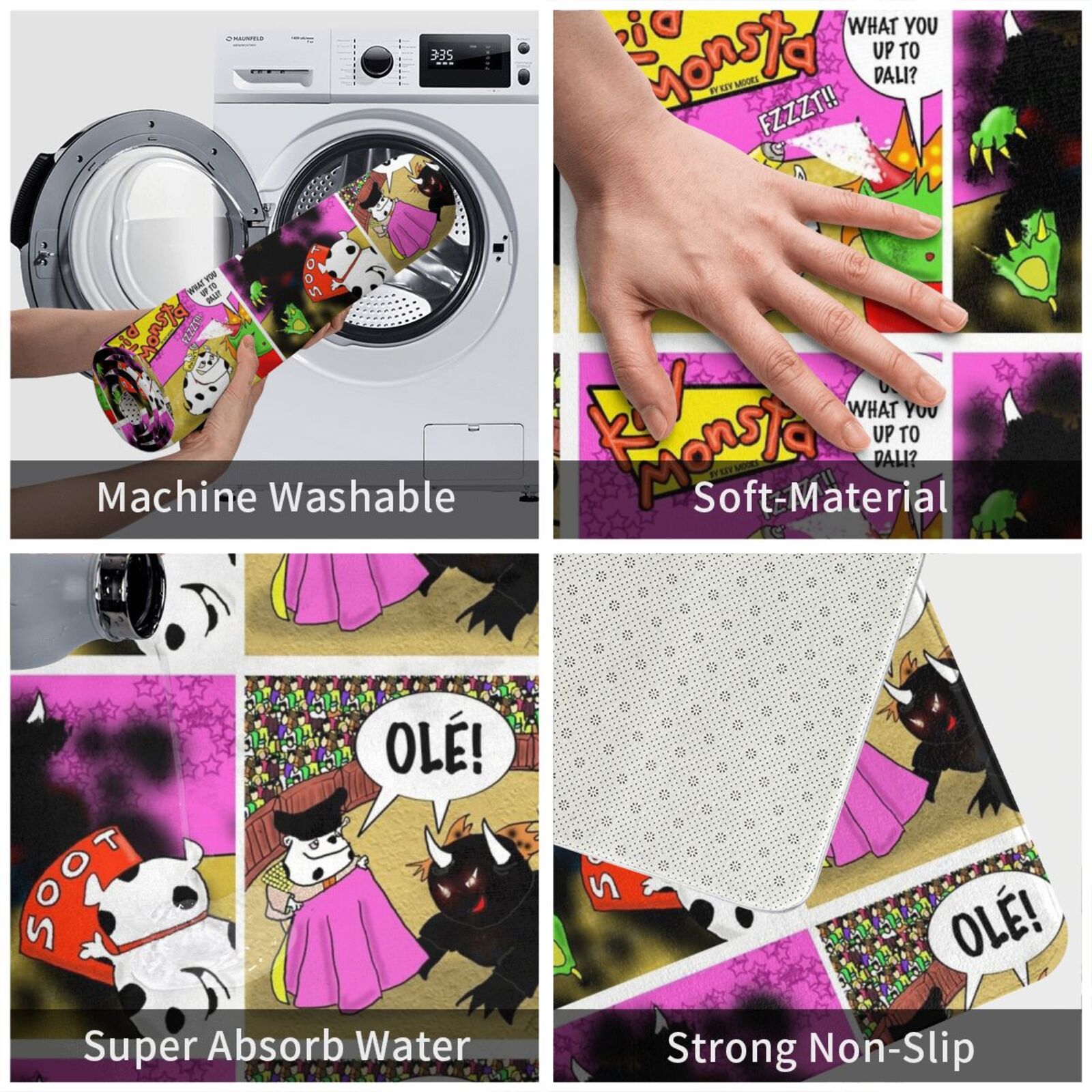 Kid Monsta Triptych 10 Carpet  - Kids Outdoor Floor Cushions recension och pris