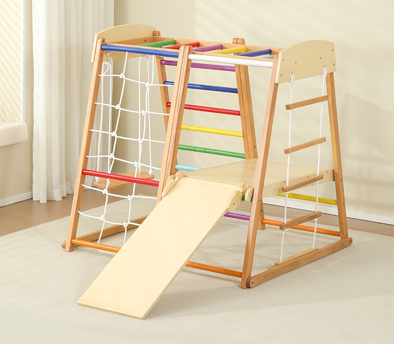 Kids Outdoor Indoor Montessori - Kids Outdoor Wooden Climbing Frame recension och pris