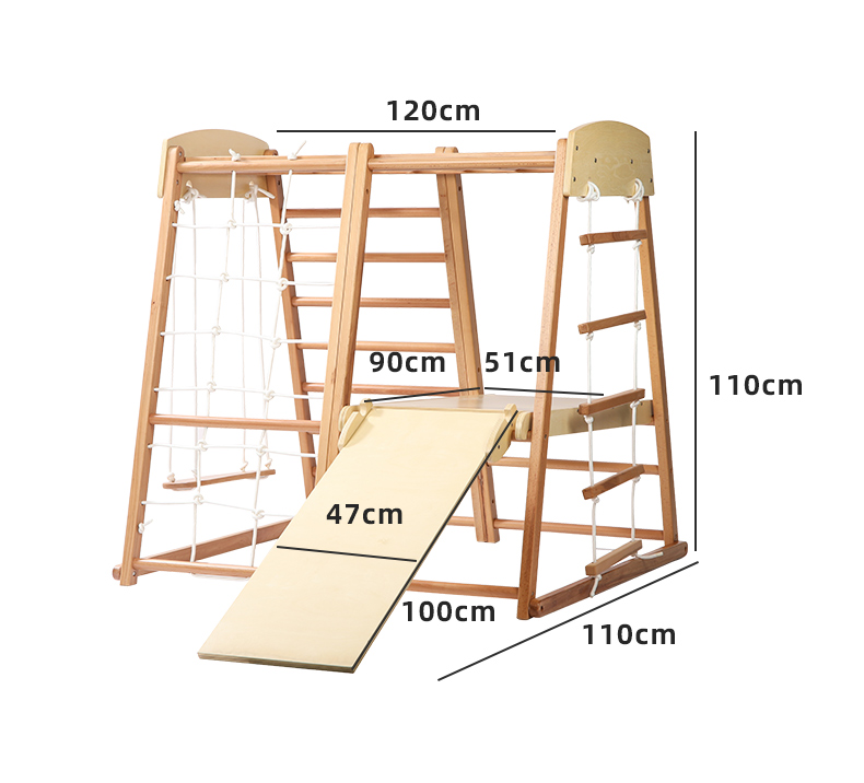 Kids Outdoor Indoor Montessori - Kids Outdoor Wooden Climbing Frame recension och pris