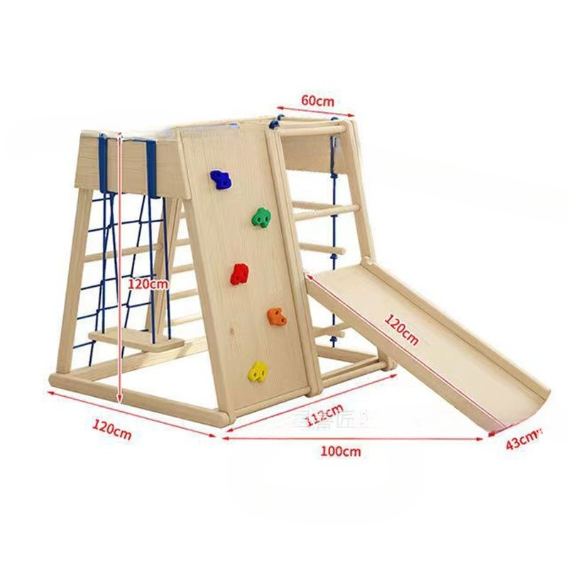 Wooden Climbing Frame with Sli - Kids Outdoor Wooden Climbing Frame recension och pris