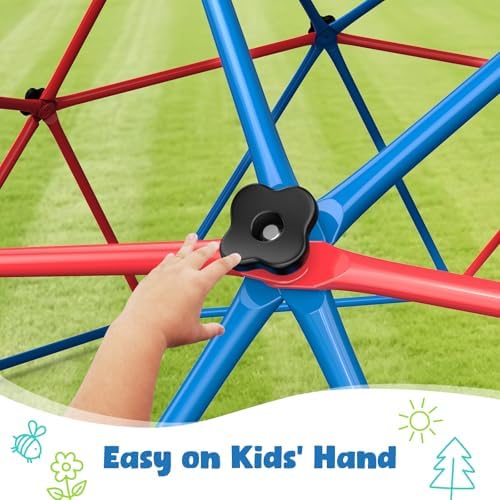 Clim Dome Swing Set with LED S - Kids Outdoor Jungle Gym Dome recension och pris