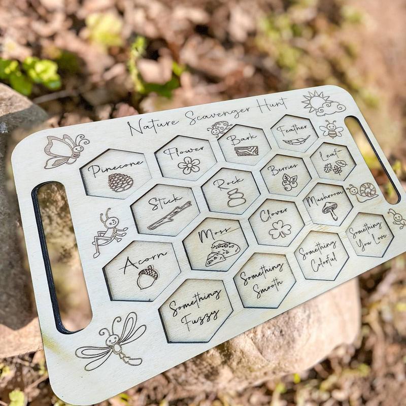 Scavenger Board For Kids Woode - Kids Outdoor Scavenger Hunt recension och pris