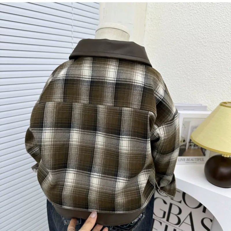 Children's Plaid Jacket Boys S - Kids Outdoor Jacket recension och pris