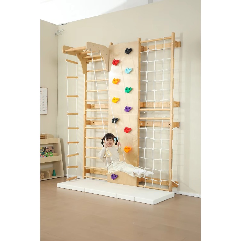 Indoor Monkey Bars Kids Wooden - Kids Outdoor Wooden Climbing Frame recension och pris
