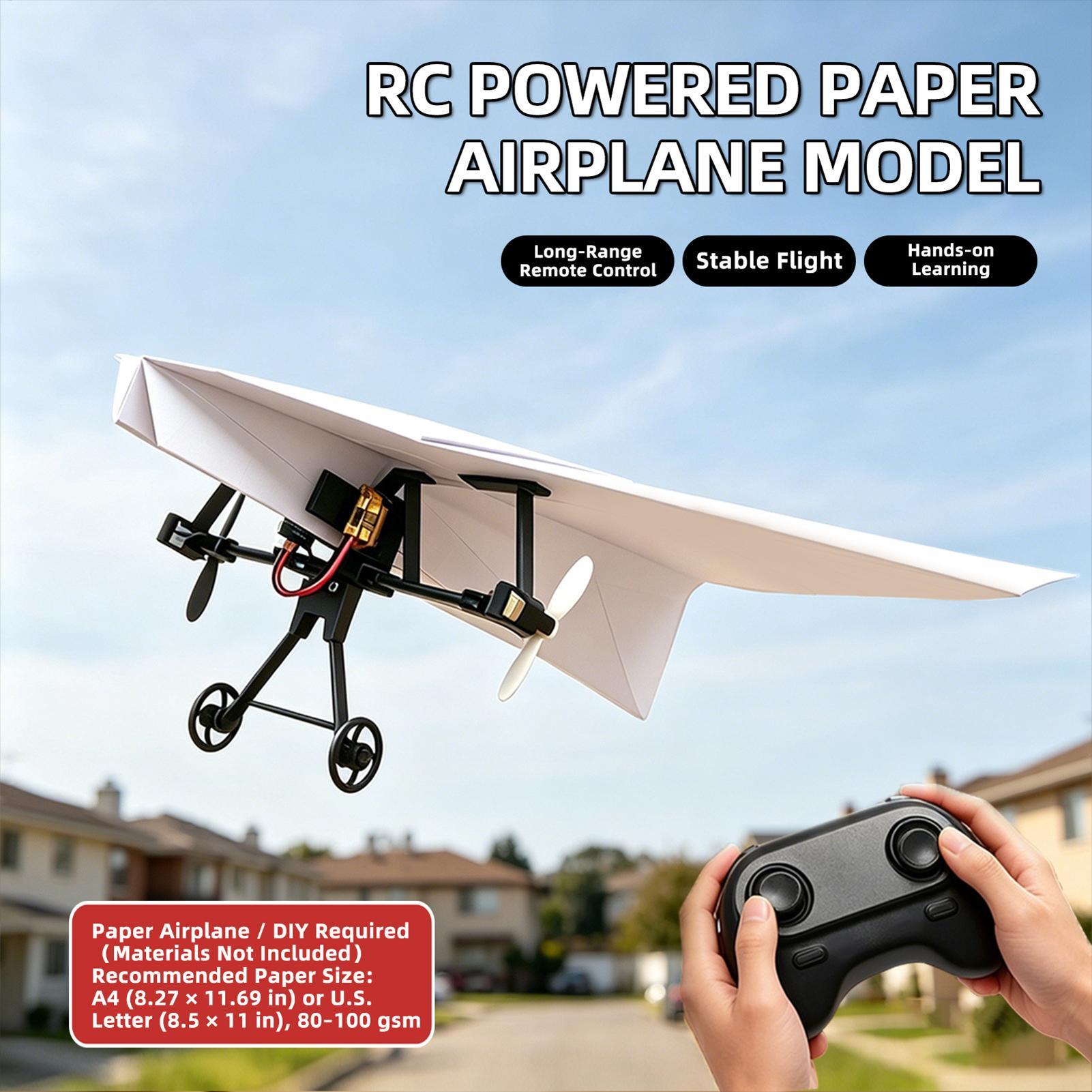 DIY RC Paper Airplane Kit Plan - Kids Outdoor Exercise Equipment recension och pris
