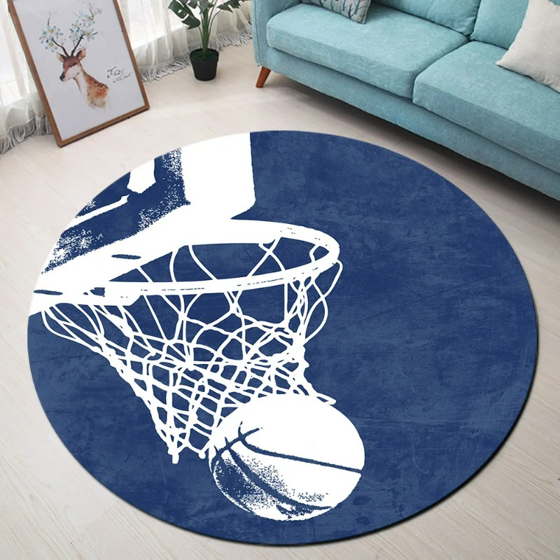 Basketball Round Rugs And Carp - Kids Outdoor Floor Cushions recension och pris