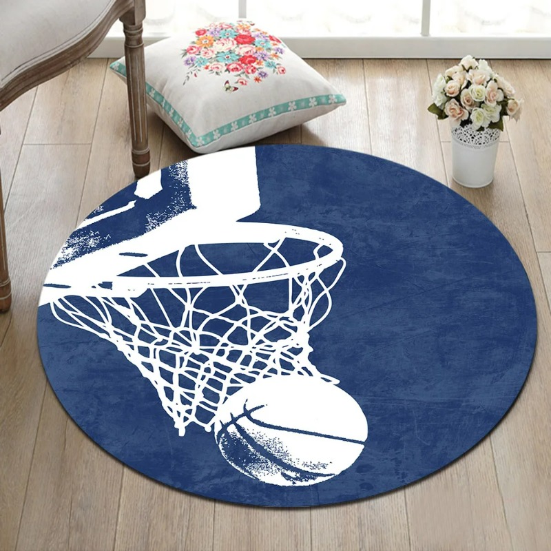 Basketball Round Rugs And Carp - Kids Outdoor Floor Cushions recension och pris