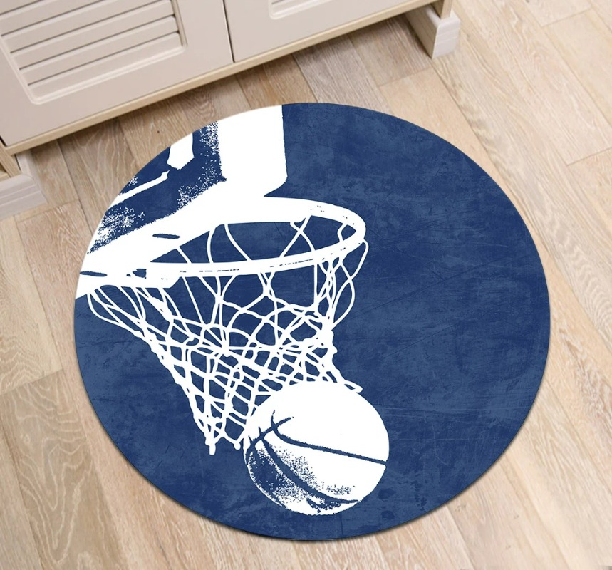Basketball Round Rugs And Carp - Kids Outdoor Floor Cushions recension och pris