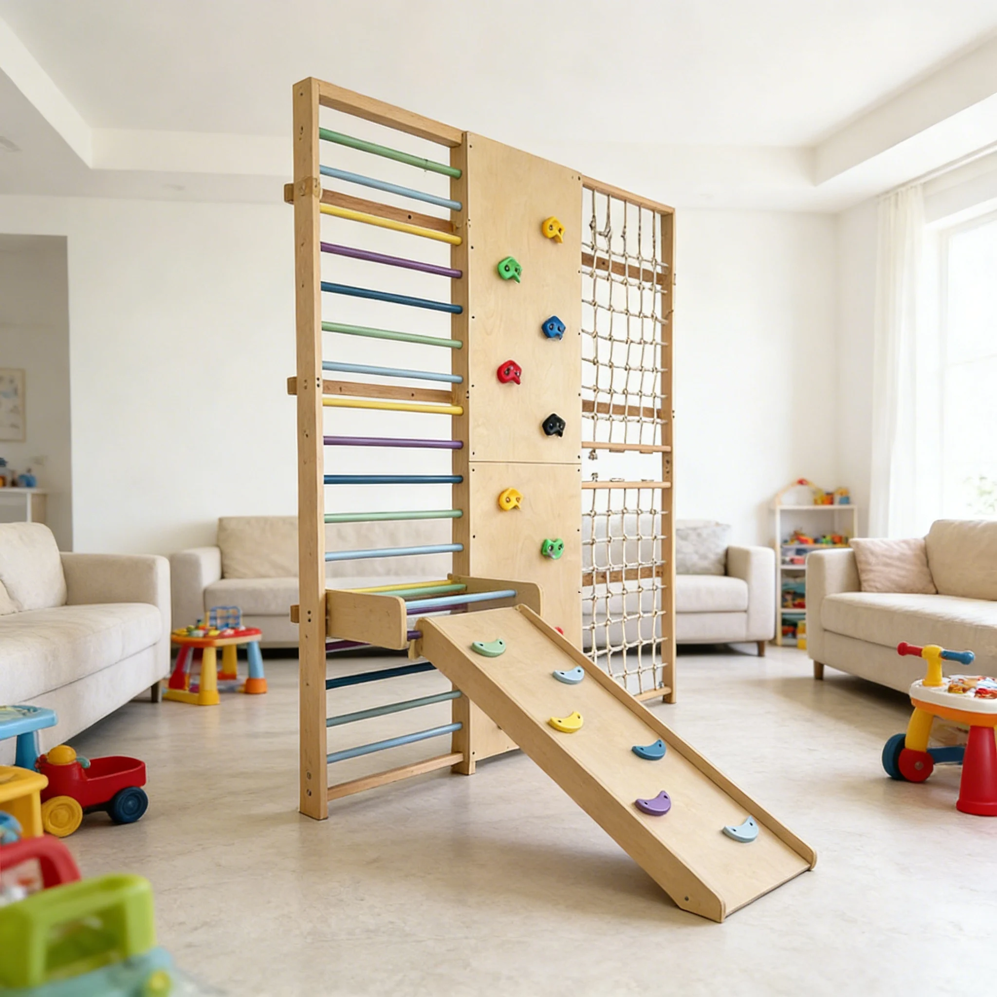 2026 Professional Grade Climbi - Kids Outdoor Wooden Climbing Frame recension och pris