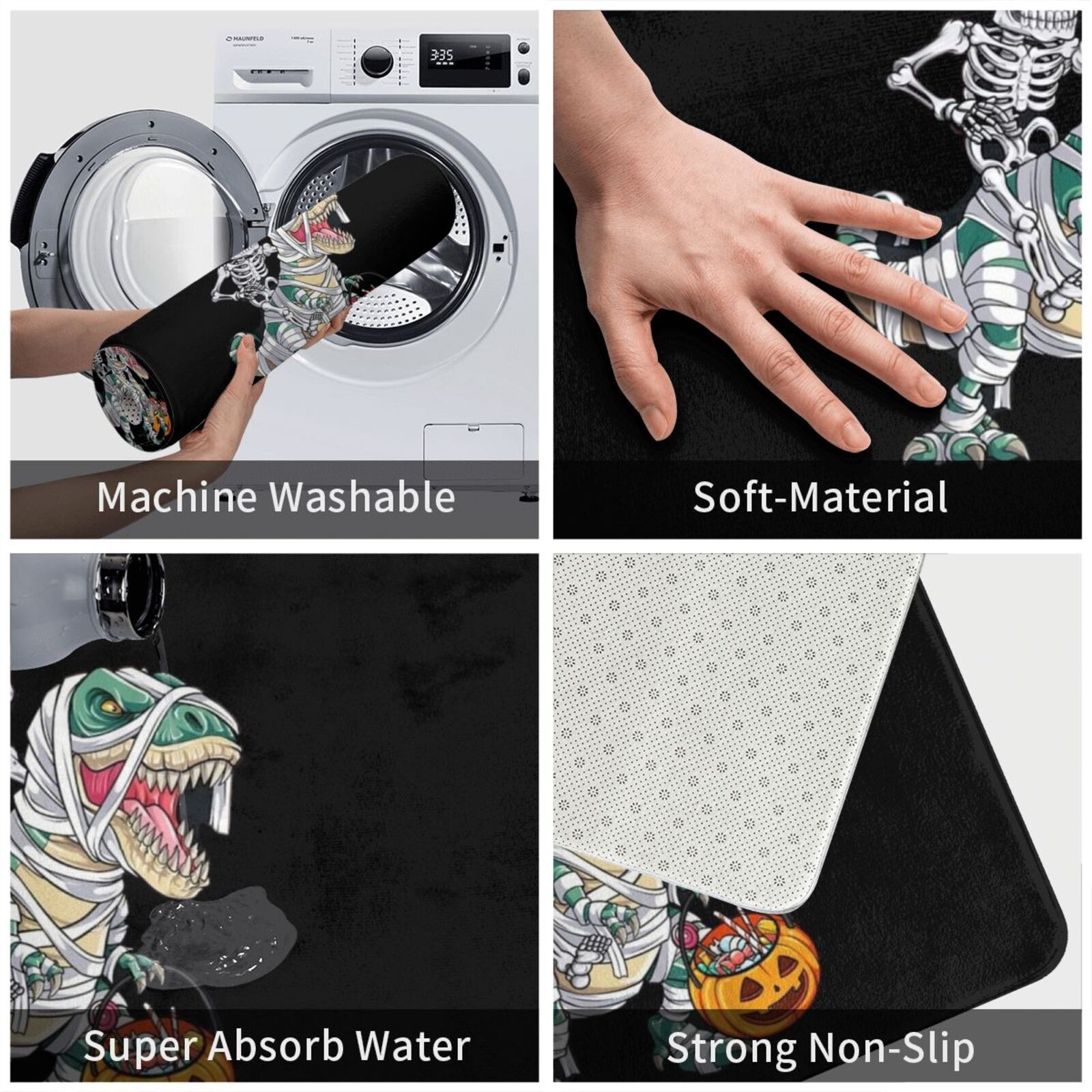Skeleton Riding Mummy Dinosaur - Kids Outdoor Floor Cushions recension och pris