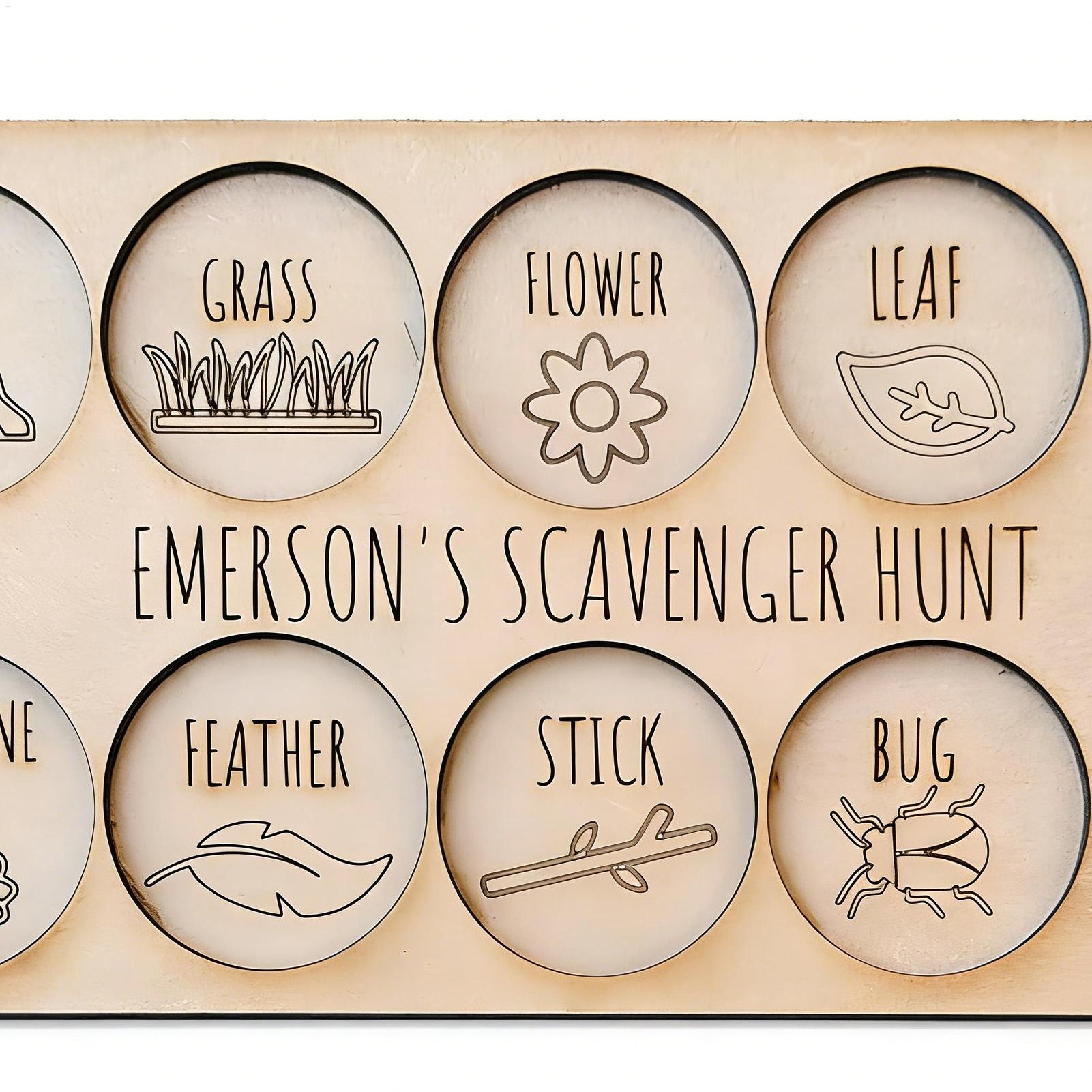 Scavenger Hunt for Kids Wooden - Kids Outdoor Scavenger Hunt recension och pris
