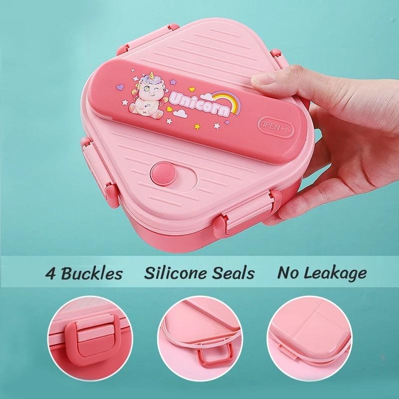 3 Compartment Cartoon Kids Lun - Kids.Outdoor Utensils recension och pris