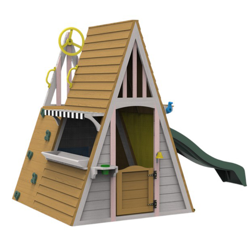 Kids Outdoor Playground Equipm - Kids Outdoor Wooden Climbing Frame recension och pris