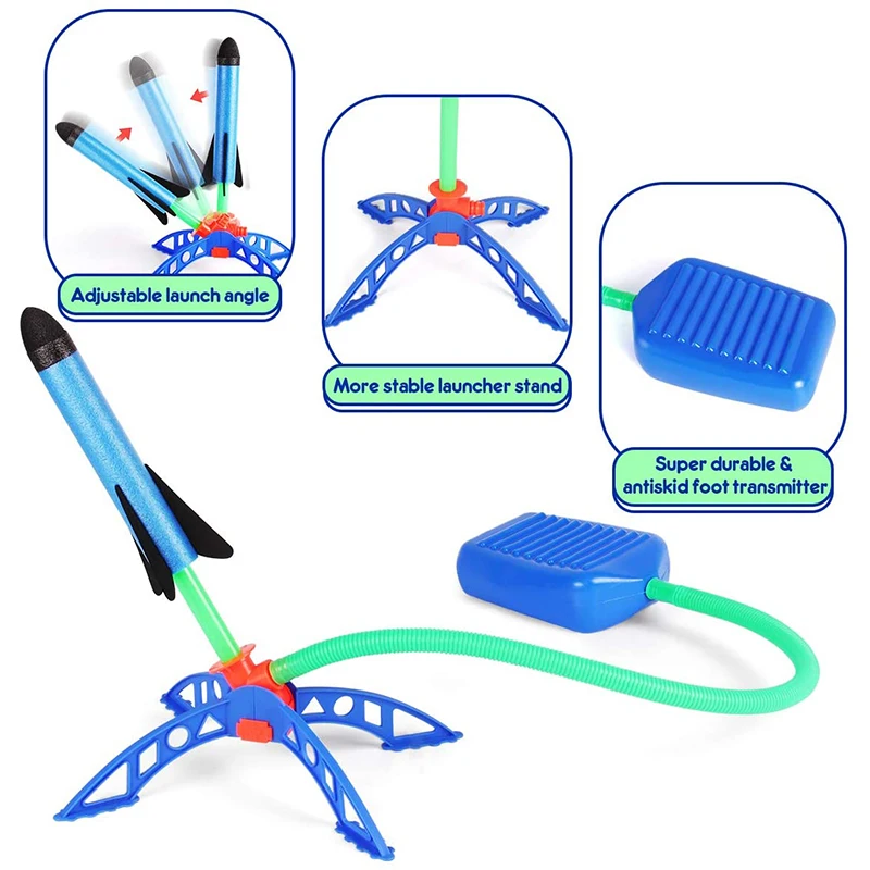 Kids Outdoor Rocket Foot Pump  - Kids Outdoor Jumping Toys recension och pris
