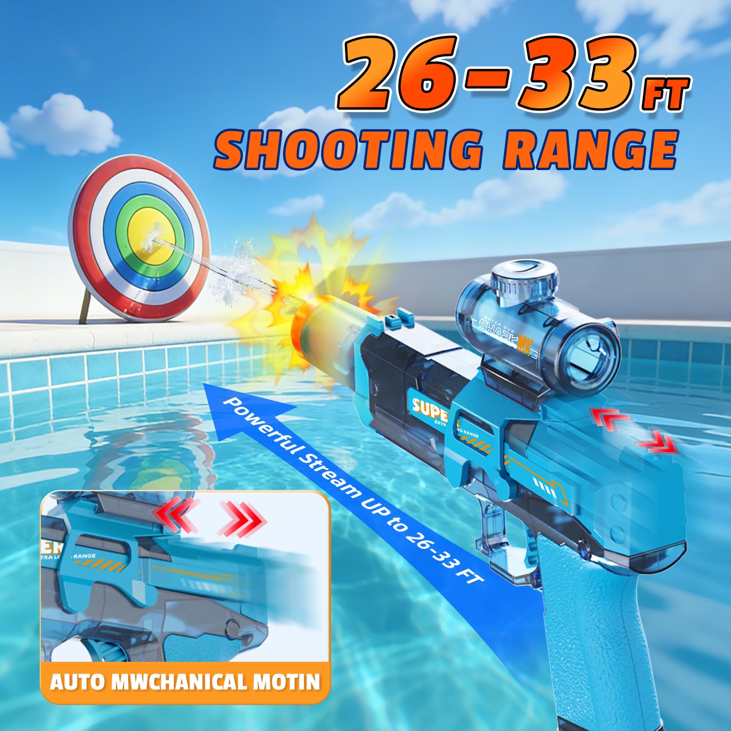 Electric Water Gun for Kids Ad - Water Gun Soaker recension och pris