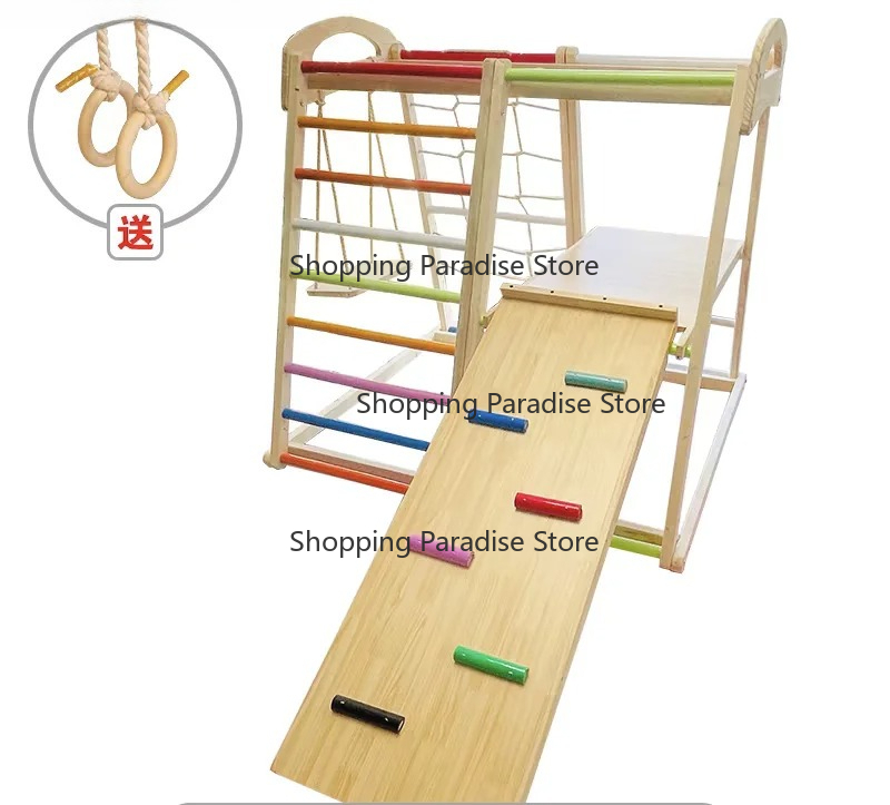 Kids Wooden Rainbow Climbing F - Kids Outdoor Wooden Climbing Frame recension och pris